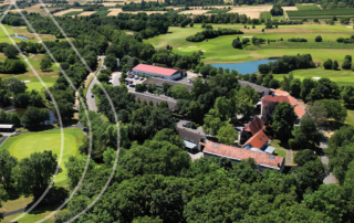 Aerial view of Hof Hausen vor der Sonne Golf Club